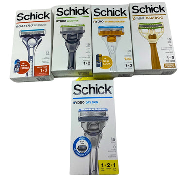 Schick Men Mix includes Assorted Types of Schick Men Razors + Cartridges